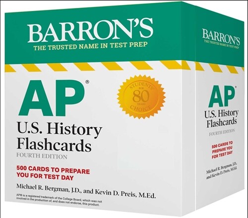 AP U.S. History Flashcards, Fourth Edition: Up-To-Date Review + Sorting Ring for Custom Study (Other, 4)