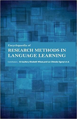 Encyclopaedia of Research Methods in Language Learning 3 Vols